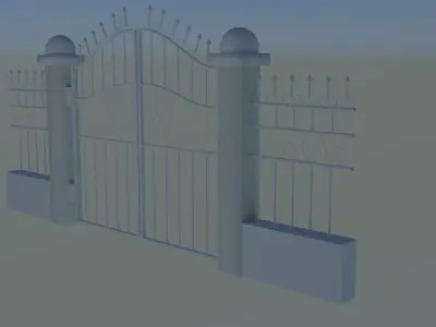 Gateway Exterior Mansion Gate 3D model