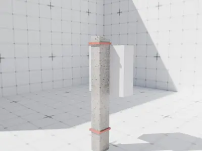 Russian electrical panel in mud Free low-poly 3D model