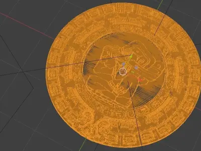 3D Mayan calendar  3D model