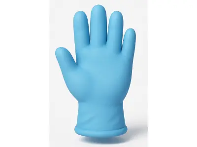 Beach Items Low-poly 3D model