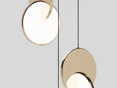 Eclipse lamp 3d model Low-poly 3D model