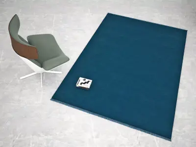 Punk Harvest Rectangular Rug 3D model