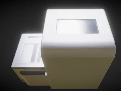 Futuristic Living Module High Poly Version 3D model