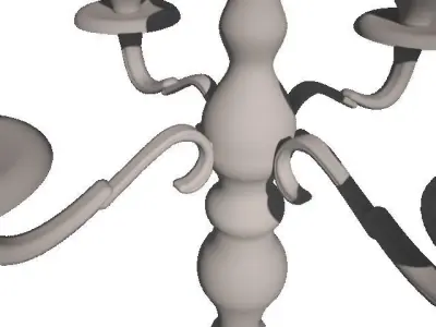 candle holder Free 3D model 6