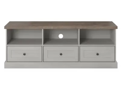 TV Cabinet Table model in colonial style with glass doors Low-poly 3D model