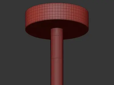 Cintola chandelier with balls hanging from it 3D model