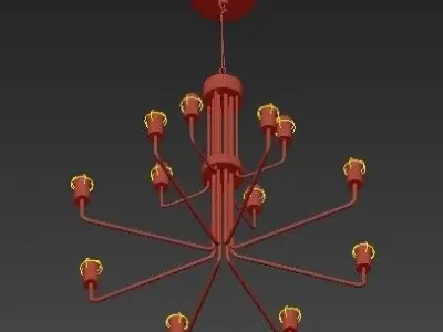 Le Marais Chandelier  12 Light 3D model