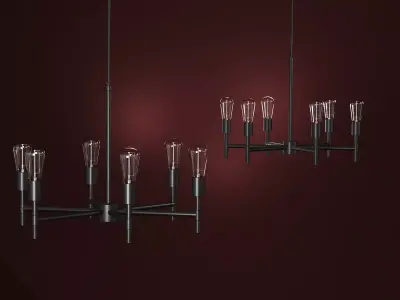 Industrial Chandelier 3D model