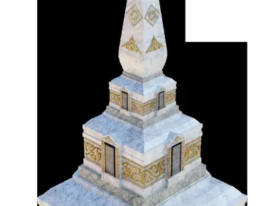 Thai Pagoda-01 3D model