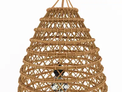 Bamboo Lamp 4 3D model
