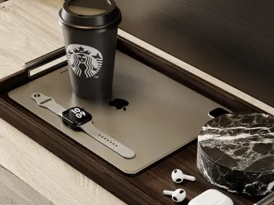 Headboard 3 living room with fireplace 3D model