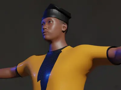 African outfit1 3D model