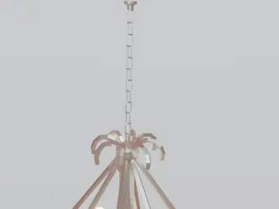 Antique Chandelier Low Poly Low-poly 3D model