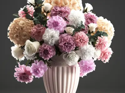  Bouquet of spring flowers 