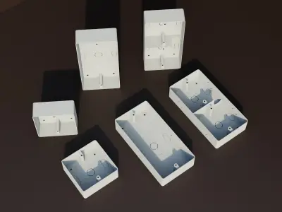 Electric Switch MK Plastic Box 3D model