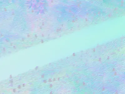 Water road on field uphill 3D model