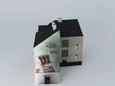 European Building Low-poly 3D model