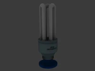 Fluorescent Bulb 3D print model