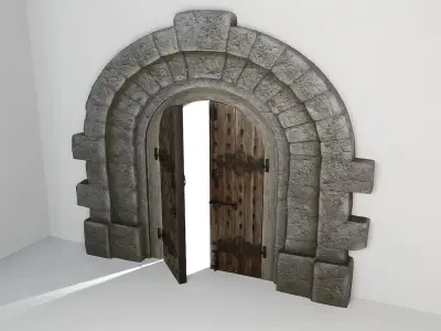 Medieval Doors - 84 Game-Ready Door Asset Pack Low-poly 3D model