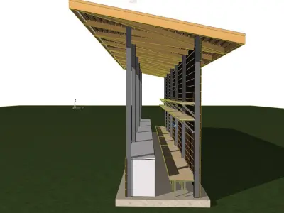 3D model of the pavilion 3D model