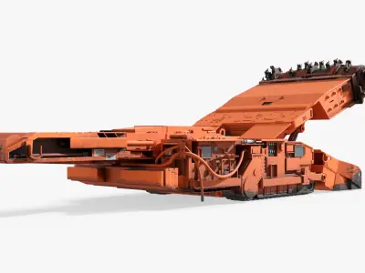  Heavy-Duty Continuous Miner for Rock Extraction Used 