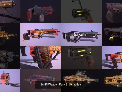 Sci-Fi Weapon Pack 3 