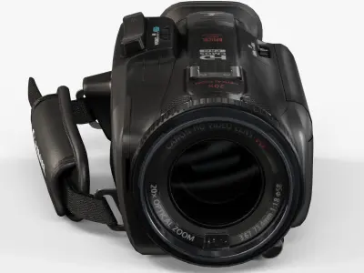 Canon VIXIA HF G30 HD camcorder Low-poly 3D model