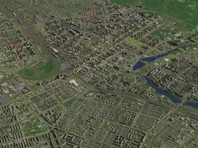 Chelyabinsk Russia - city and urban 3D model