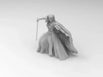 Female Mystical Knight 3D print model