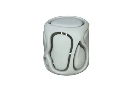 SciFi Cube Object No 68142 Low Poly Shape Low-poly 3D model