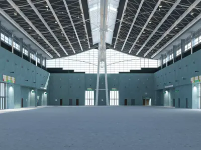 Exhibition Hall model 6 3D model