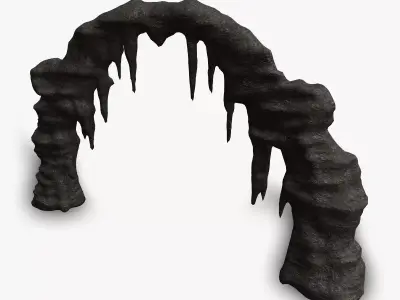 Cave Rock L - Base Low-poly 3D model