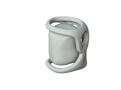 SciFi Shape Object Low Poly Low-poly 3D model 19