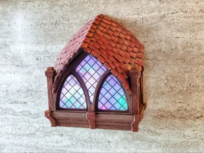 MEDIEVAL BALCONY - LAMP 3D print model
