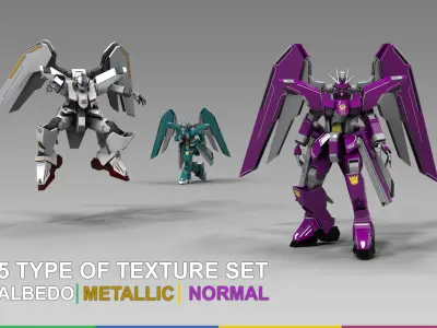 Super Node Robot Low-poly 3D model