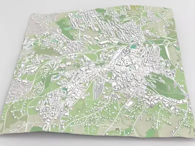 Cityscape Campobasso Italy 3D model