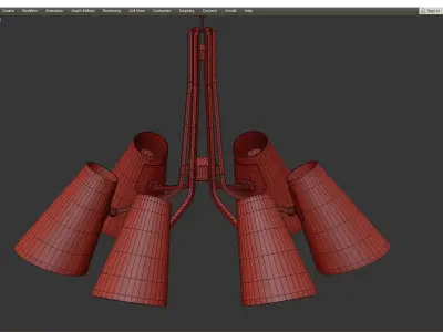 PATTEN CHANDELIER Low-poly 3D model