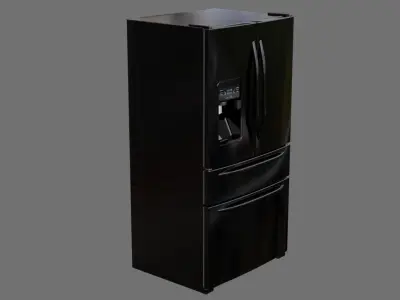 Refrigerator 3B Low-poly 3D model