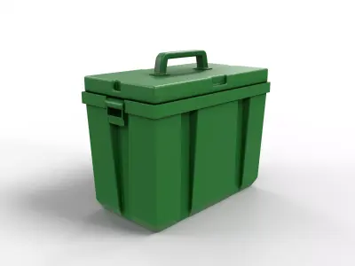 Furniture Outdoor storages Garden Storage Box Low-poly 3D model