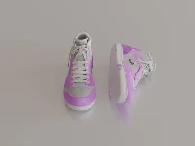 Wedge Sneakers 01 3D model