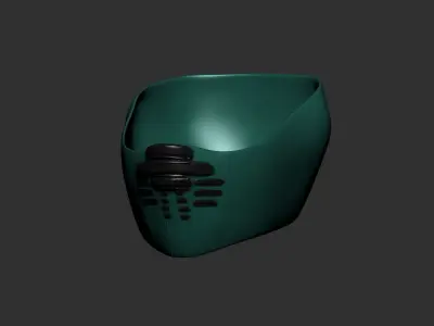 helmet high poly sculpt 3d printable  3D model 69