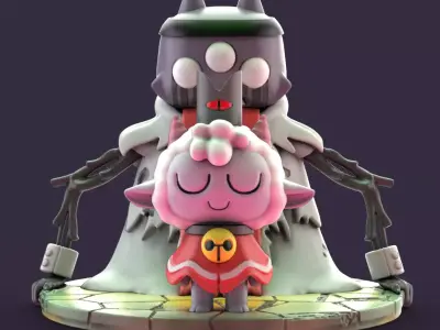 THE ONE WHO WAITS cult of the lamb 3D print model