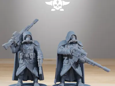 Grimguard Marksmen 3D print model