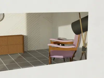 Coastal Charm 3D Scene 3D model