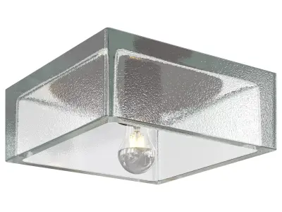 Compact Glass Flush Mount 3D model