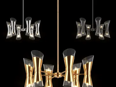 817 Strato Lightstar Collection of Modern Lamps 3D Model Pack