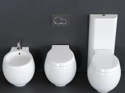 Scarabeo Ceramiche Planet WC art 8401 art 8402 art 8404 3D model