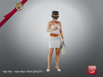 Casual Female A CC 21 30 005 3D model