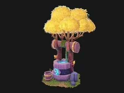 agic well Low-poly 3D model