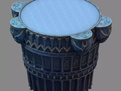 Moon City - Main Station 01 3D model